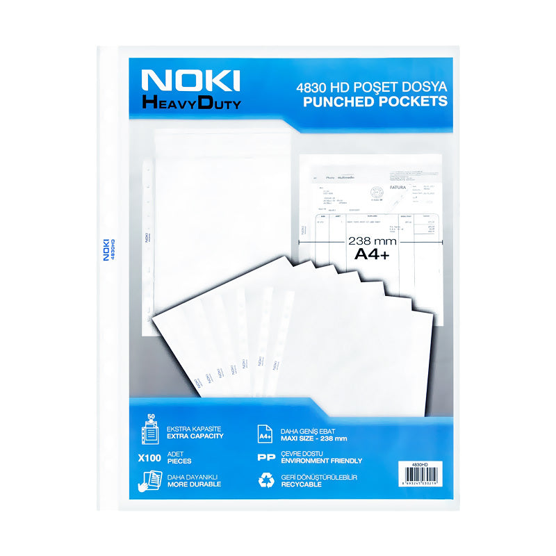 Noki Poşet Dosya 4830XL Ekstra Kapasiteli