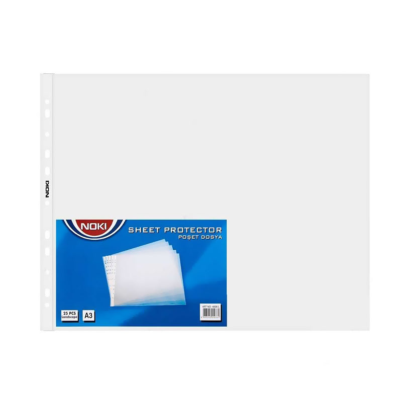 Noki A3 Poşet Dosya Yatay 4836 25'li