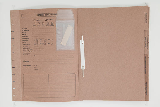 Dilman Askılı Personel Özlük Dosyası 8 Bölmeli