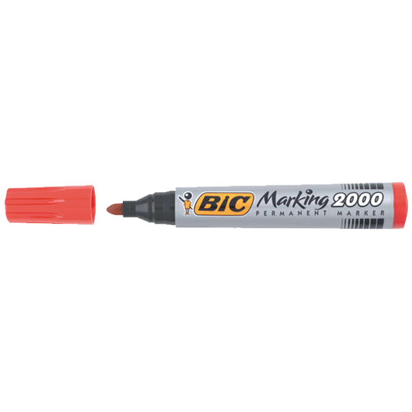 Bic 2000 Koli Kalemi Yuvarlak Uçlu Permanent Kalem