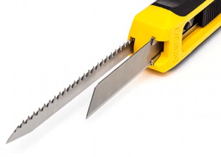 Olfa CS-5 Çift Taraflı Maket Bıçağı 12,5mm | Testere + Düz Bıçak