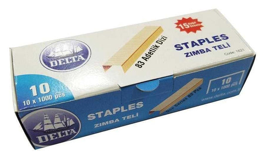 Delta 1622 No:10 Zımba Teli Sarı 10'lu Kutu