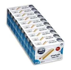 Delta 1551 Zımba Teli 24/6 Sarı 10'lu Paket