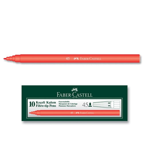 Faber-Castell Keçeli Kalem 45 (10'lu Kutu)