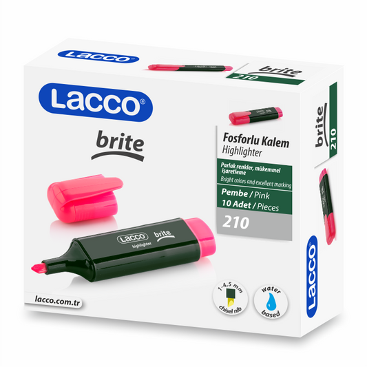 Lacco 210 Fosforlu Kalem – Pembe