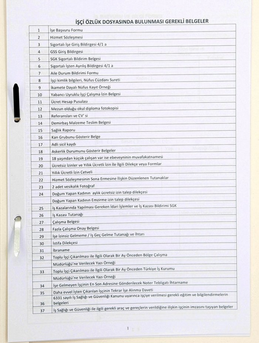 Dilman Personel Özlük Dosyası