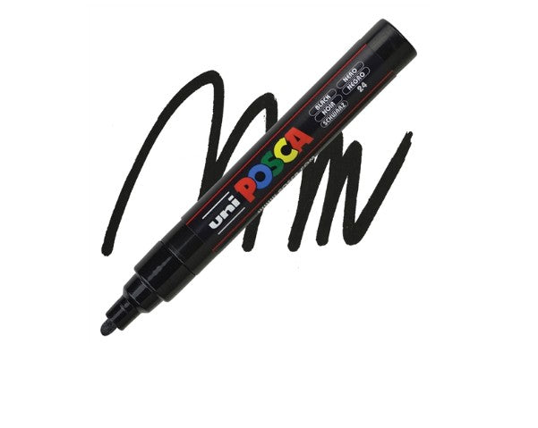 Uni Posca PC-5M Su Bazlı Poster Markörü 1.8-2.5 mm – Siyah
