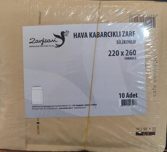 Hava Kabarcıklı Zarf 22x26 10'lu Paket