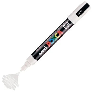 Uni-Ball Posca PC-5M Su Bazlı Poster Markörü 1.8-2.5 mm – Beyaz