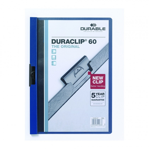 Durable 2209 Duraclip 60 Sıkıştırmalı Dosya Lacivert