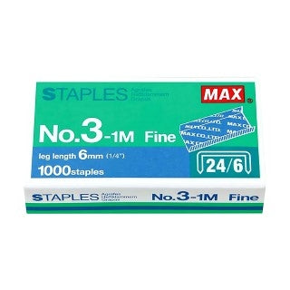 MAX Zımba Teli 24/6 No:3-1M 600302 (20 Kutu)