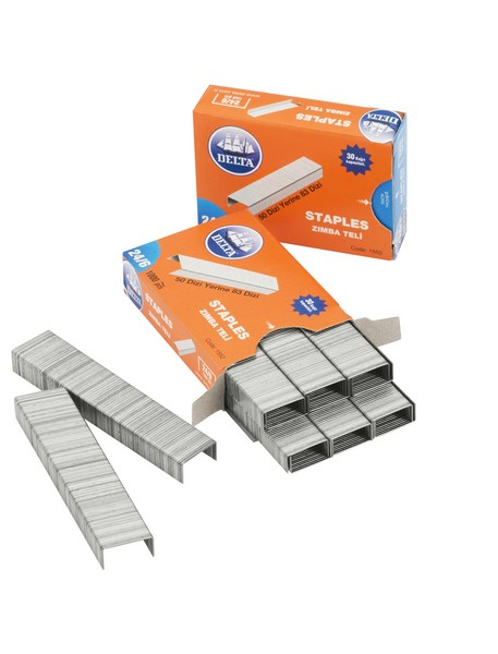 Delta 1552 Zımba Teli 24/6 Beyaz 10'lu Paket