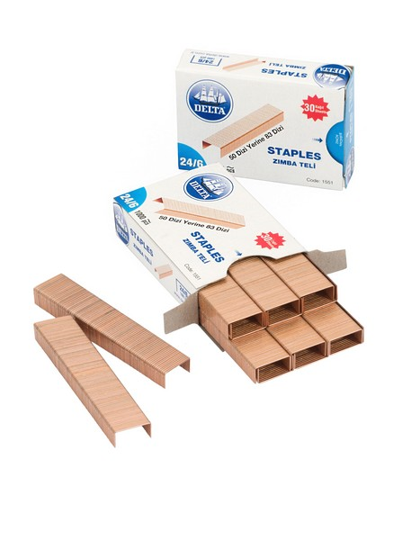 Delta 1551 Zımba Teli 24/6 Sarı 10'lu Paket