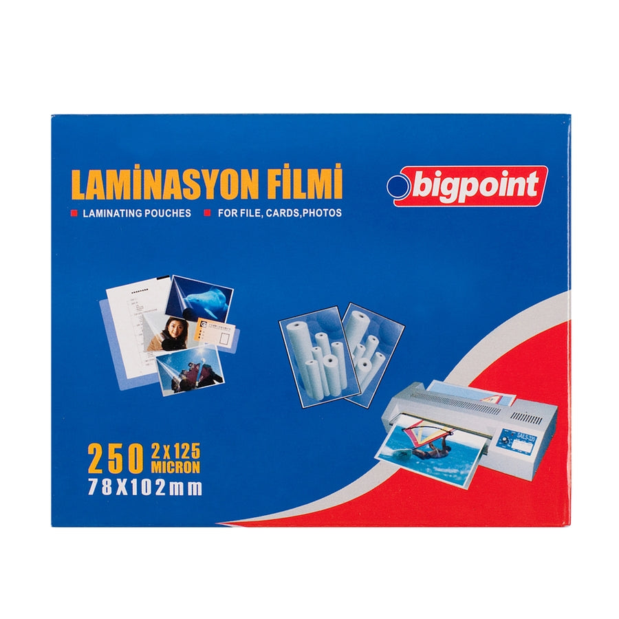 Bigpoint Laminasyon Filmi A7 78x102mm