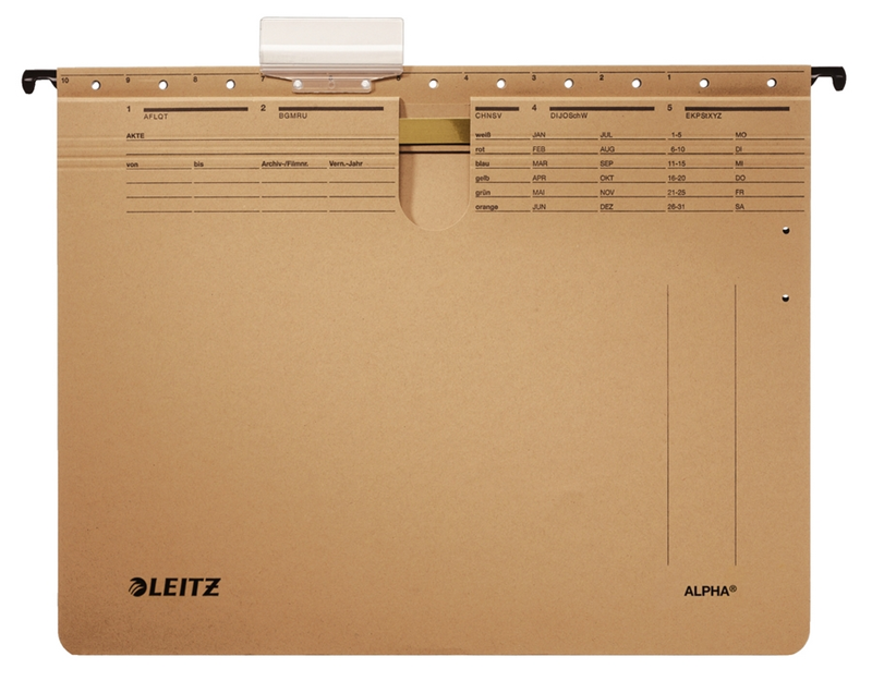 Leitz 1914 Alpha® Askılı Dosya Telli Kraft 10'lu